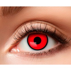 Lentilles Fantaisies Oeil Contour Rouge - 3 Mois