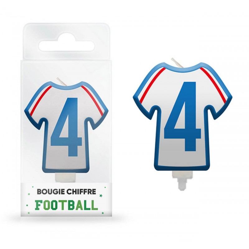 Bougie Anniversaire Maillot De Foot N°4