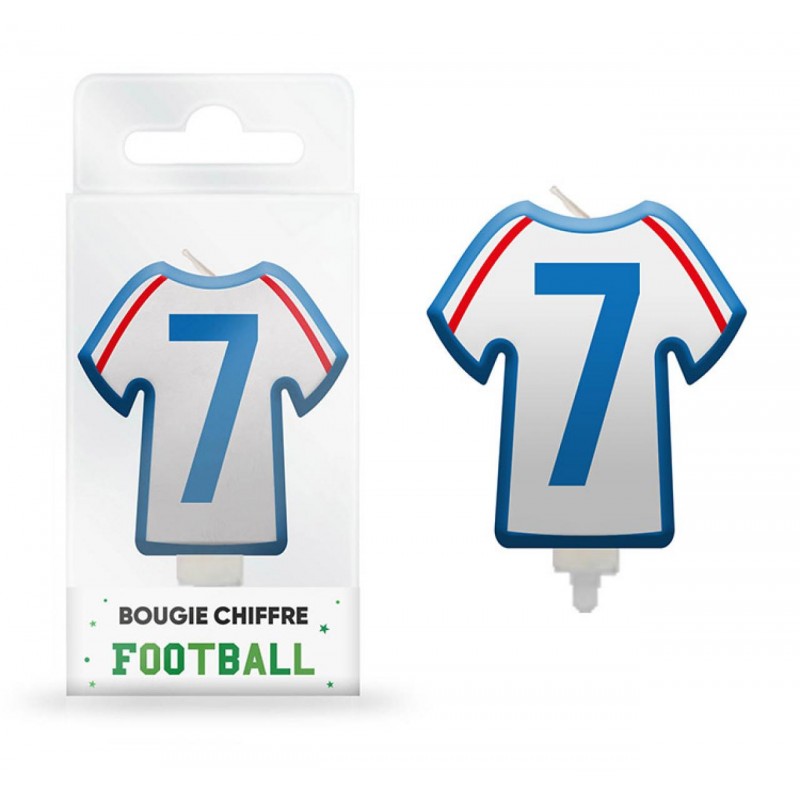 Bougie Anniversaire Maillot De Foot N°7