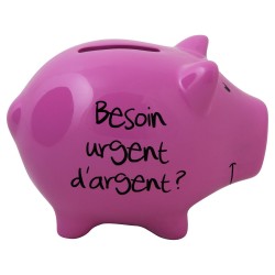 Tirelire Cochon Message 11cm-Coti Jouets, spécialiste en jouets