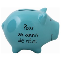 Tirelire Cochon Message 11cm-Coti Jouets, spécialiste en jouets pour les  arbres de noël, associations, comités d'entreprise