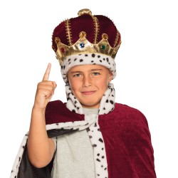 Couronne de Roi En Tissu Taille Enfant