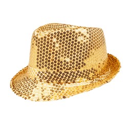 Chapeau Borsalino Sequins Or