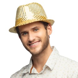 Chapeau Borsalino Popstar Doré - Jour de Fête - Boutique Jour de fête