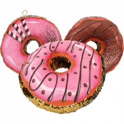 Peluche Beignet Donut Sequin 30cm