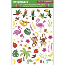 Stickers Gommettes Tropical...