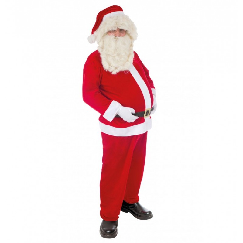 Costume de Père Noël Américain 5 Pièces