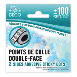 Pastille 1cm Double Face Pour Guirlande Ballon 100 Pièces