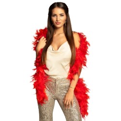 Boa Plumes Rouge