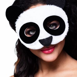 Demi Masque Panda en Peluche