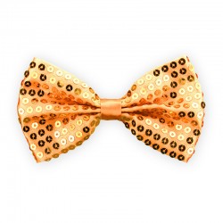 Noeud Papillon Paillette Sequin Or