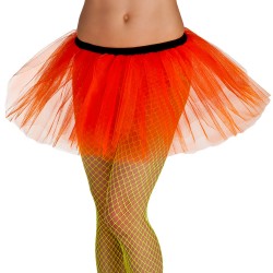 Tutu en Tulle Orange Fluo 3...