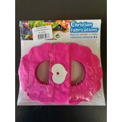 Guirlande Zinnia Cyclamen Papier Ignifugé 4,50 Mètres