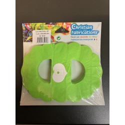 Guirlande Zinnia Vert Tilleul Papier Ignifugé 4,50 Mètres