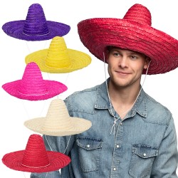 Chapeau Sombrero Mexicain Assortis 49cm