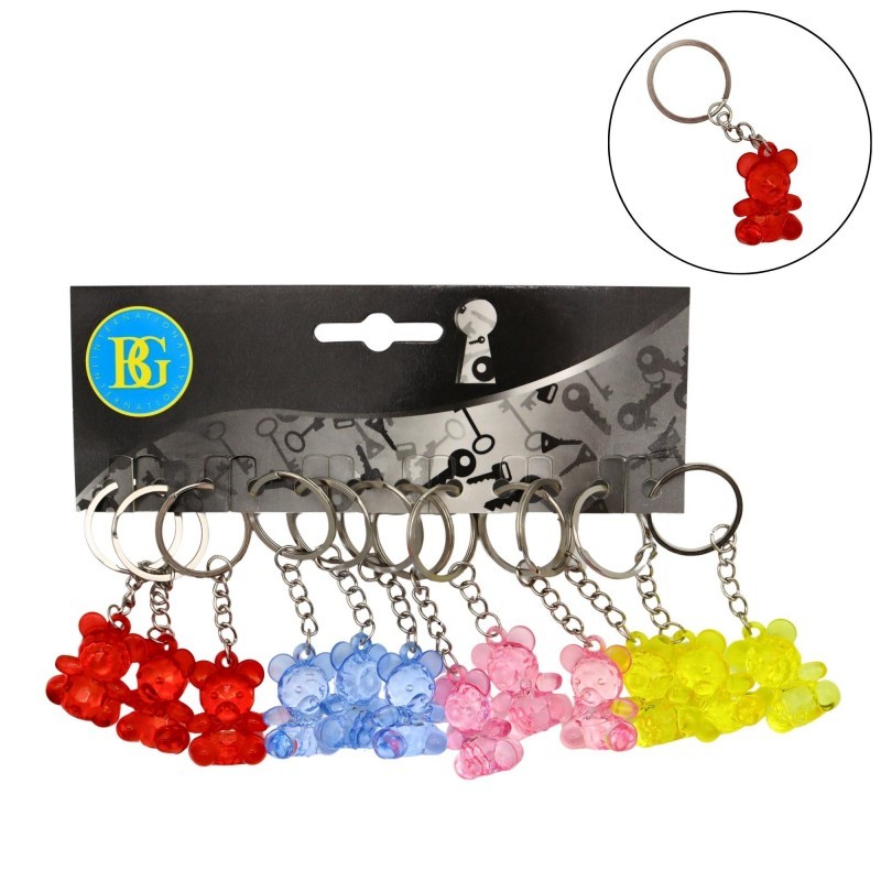 Porte Clés Ours Cristal Petit Modèle