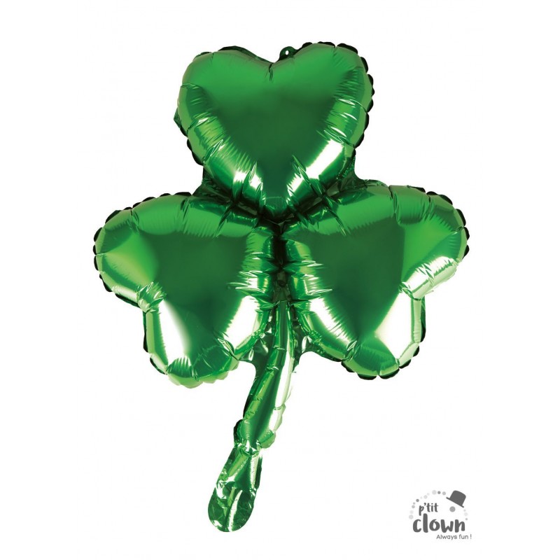 Ballon Aluminium Saint Patrick En Forme De Trêfle