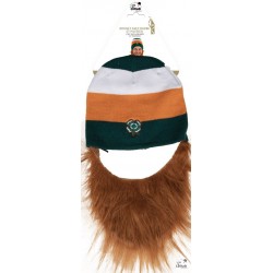 Bonnet Saint Patrick Tricolore Avec Barbe