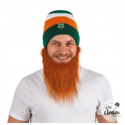 Bonnet Saint Patrick Tricolore Avec Barbe