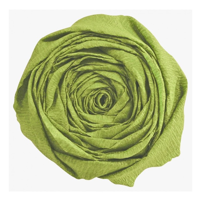 Feuille de Papier Crépon 60% Vert Mousse