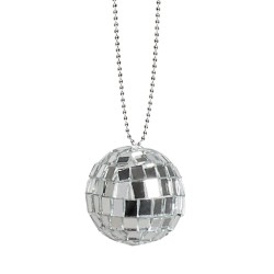 Collier Boule à Facettes Disco