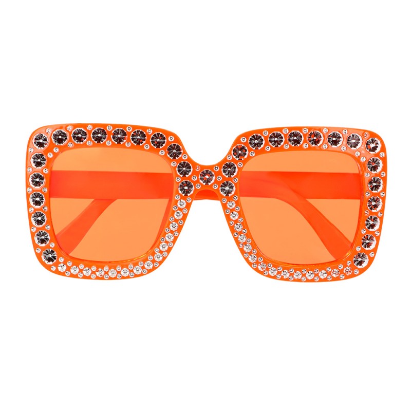 Lunettes Bling Bling Orange