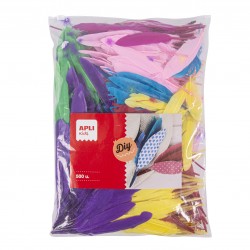 Sachet de 500 Plumes Assorties - Apli Kids