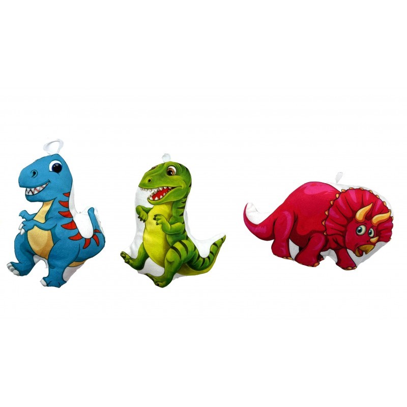 Peluche Imprimée Dinosaure 17cm