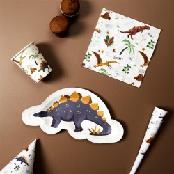 Assiettes En Carton Dinosaures 6 Pièces