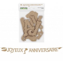 Guirlande Lettres Joyeux Anniversaire Dinosaure