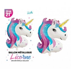 Ballon Métallique Licorne