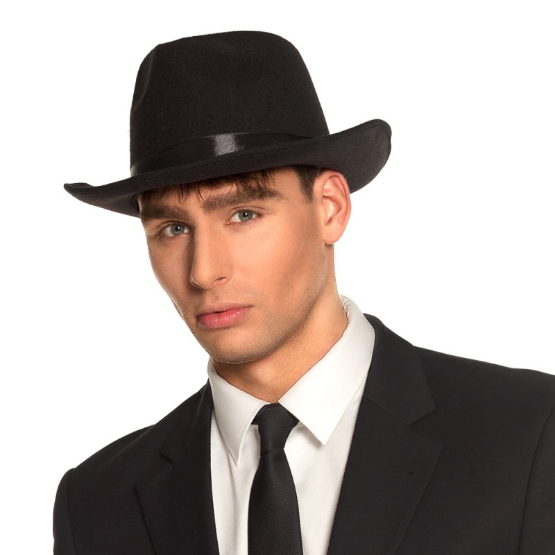 Chapeau Borsalino Noir en Feutre Luxe