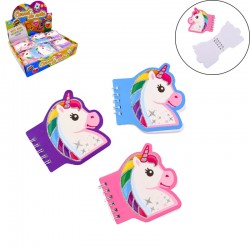 Carnet Licorne Pailleté