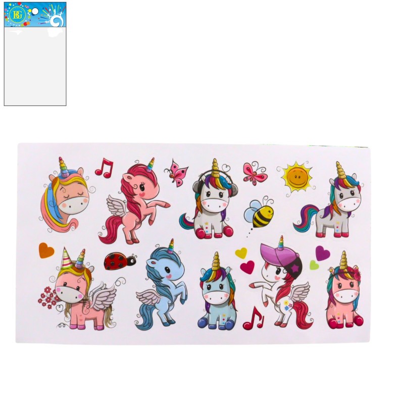 Stickers Licorne 16 Pièces Stickers Licorne 16 Pièces
