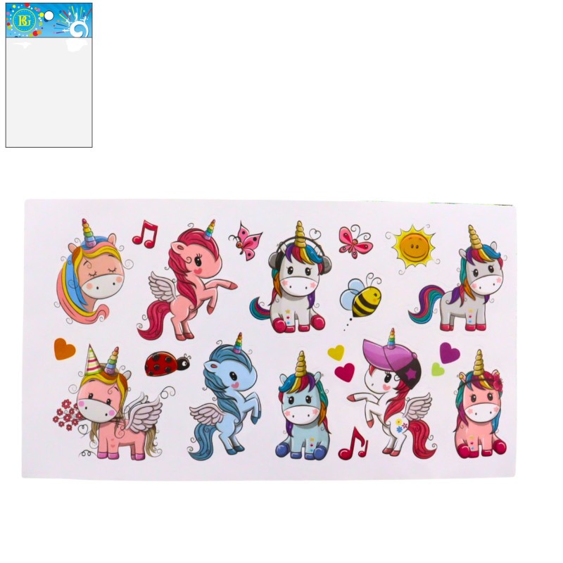 Stickers Licorne 16 Pièces