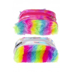 Sac Holographique Peluche Arc-en-Ciel