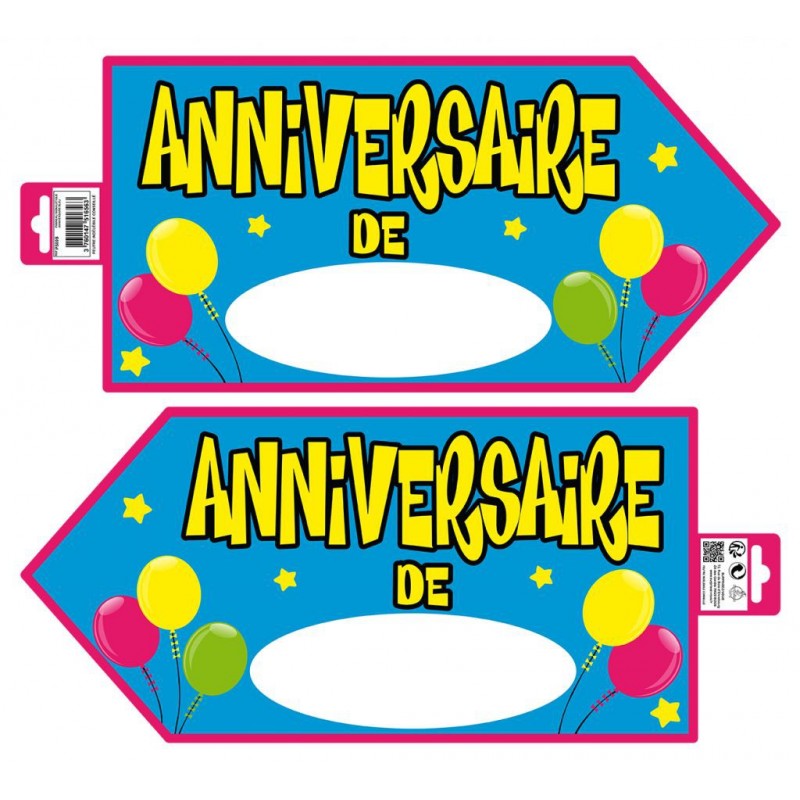 Panneau Signalétique Anniversaire