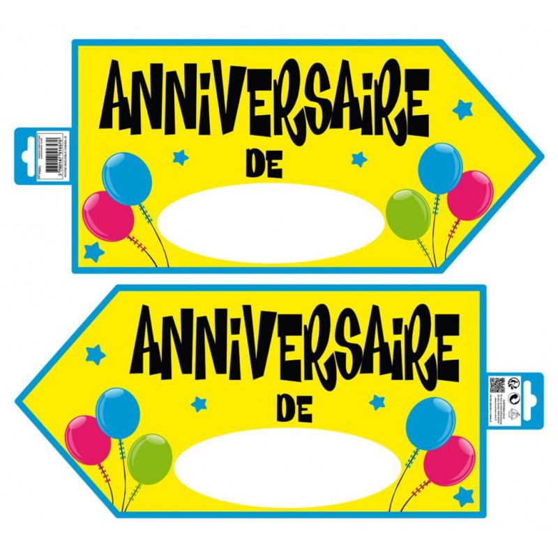 Panneau Signalétique Anniversaire