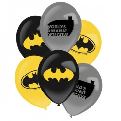 Ballons de Baudruche Imprimé Batman - 6 Pièces
