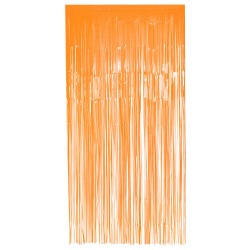 Rideau Métallisé Orange Fluo 100x200cm