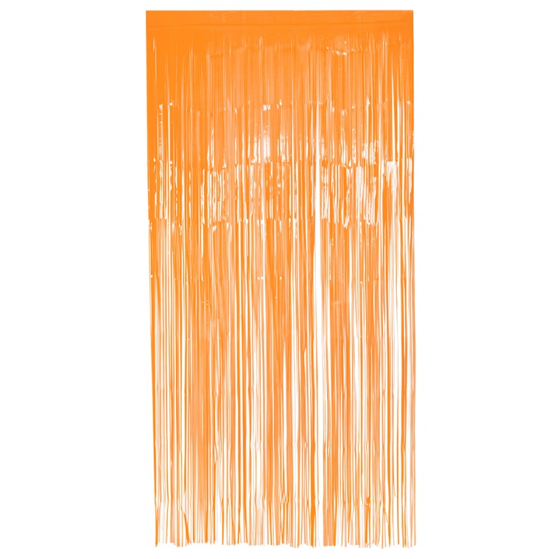 Rideau Métallisé Orange Fluo 100x200cm