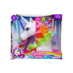 Tête de Licorne à Coiffer Avec Brosse et Accessoires