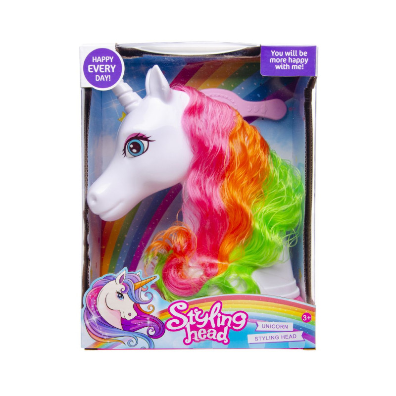 Tête de Licorne à Coiffer Avec Brosse Tête de Licorne à Coiffer Avec Brosse