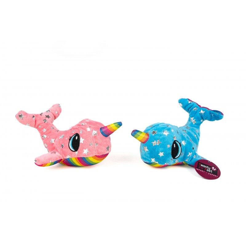Peluche Baleine Licorne Brillante 30cm