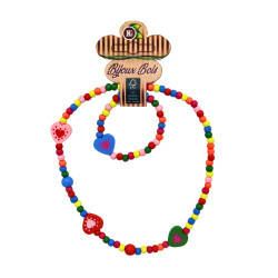 Collier et Bracelet Bois...
