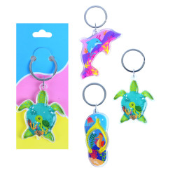 Porte Clés Cristal Mer...
