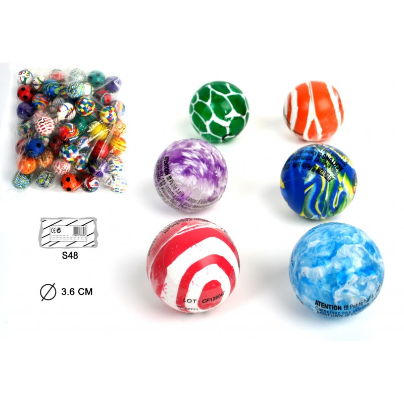 Balle Rebondissante 36mm-Coti Jouets grossiste en jouets de kermesse, fête  d'école et petits jouets pour anniversaire