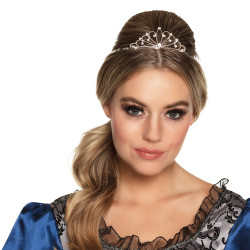 Diadème De Reine En Métal Argenté