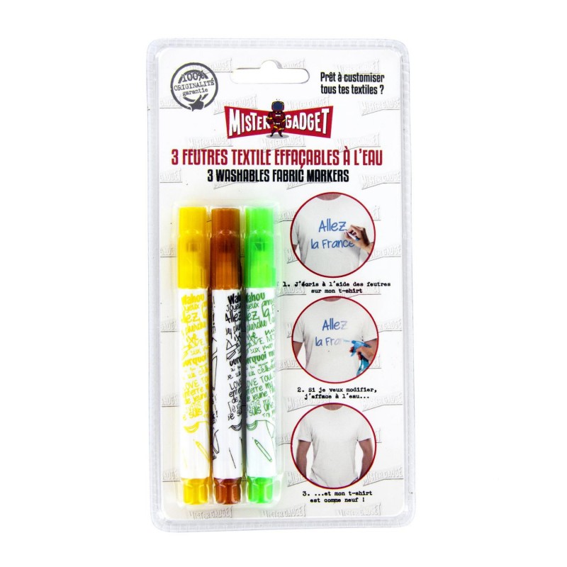 Stylo Effacable pour Vêtement 3 Pièces