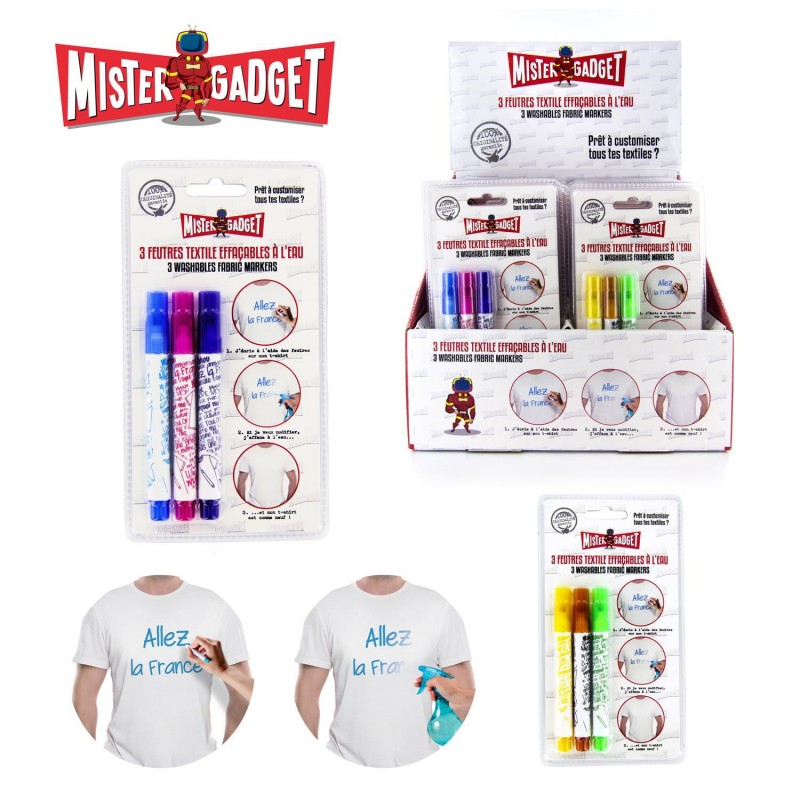 Stylo Effacable pour Vêtement 3 Pièces